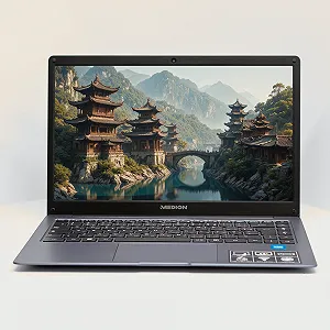 Ноутбук 14" Medion (Lenovo Group) Akoya E14223 | 4-ядерний Intel | RAM DDR4 4 ГБ | eMMC 128 ГБ | Intel UHD Graphics 600 | АКБ до 9 годин | Wi-Fi 5.0 | Bluetooth 5.1 | Win11 (5104) - Фото 1