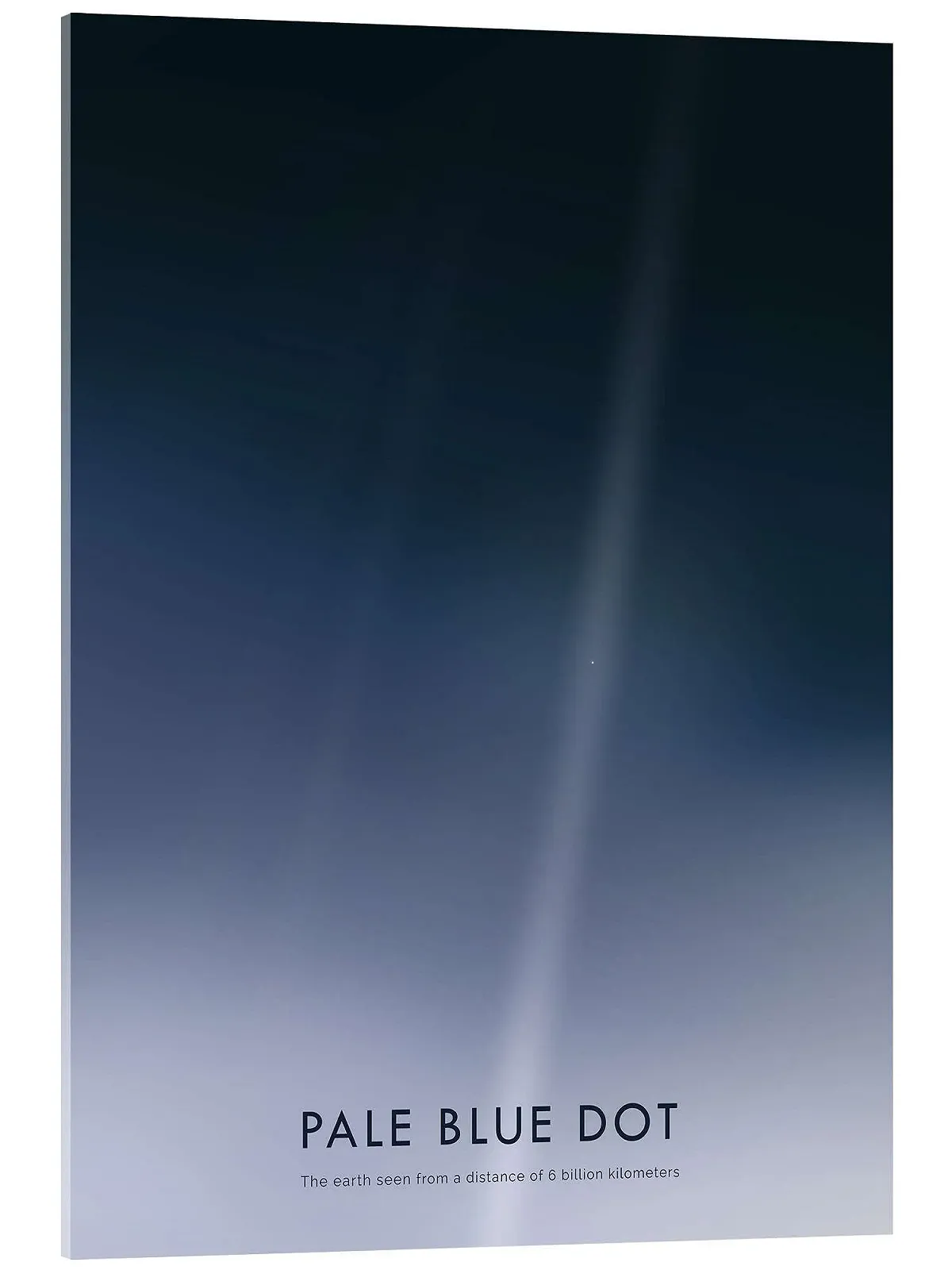 Картина на акриловом стекле Posterlounge Pale Blue Dot NASA 50 x 70 см Синяя, фото №1