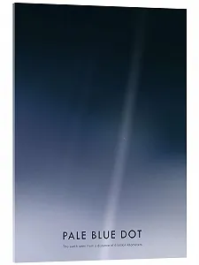 Картина на акриловому склі Posterlounge Pale Blue Dot NASA 50 x 70 см Синя - Фото 1