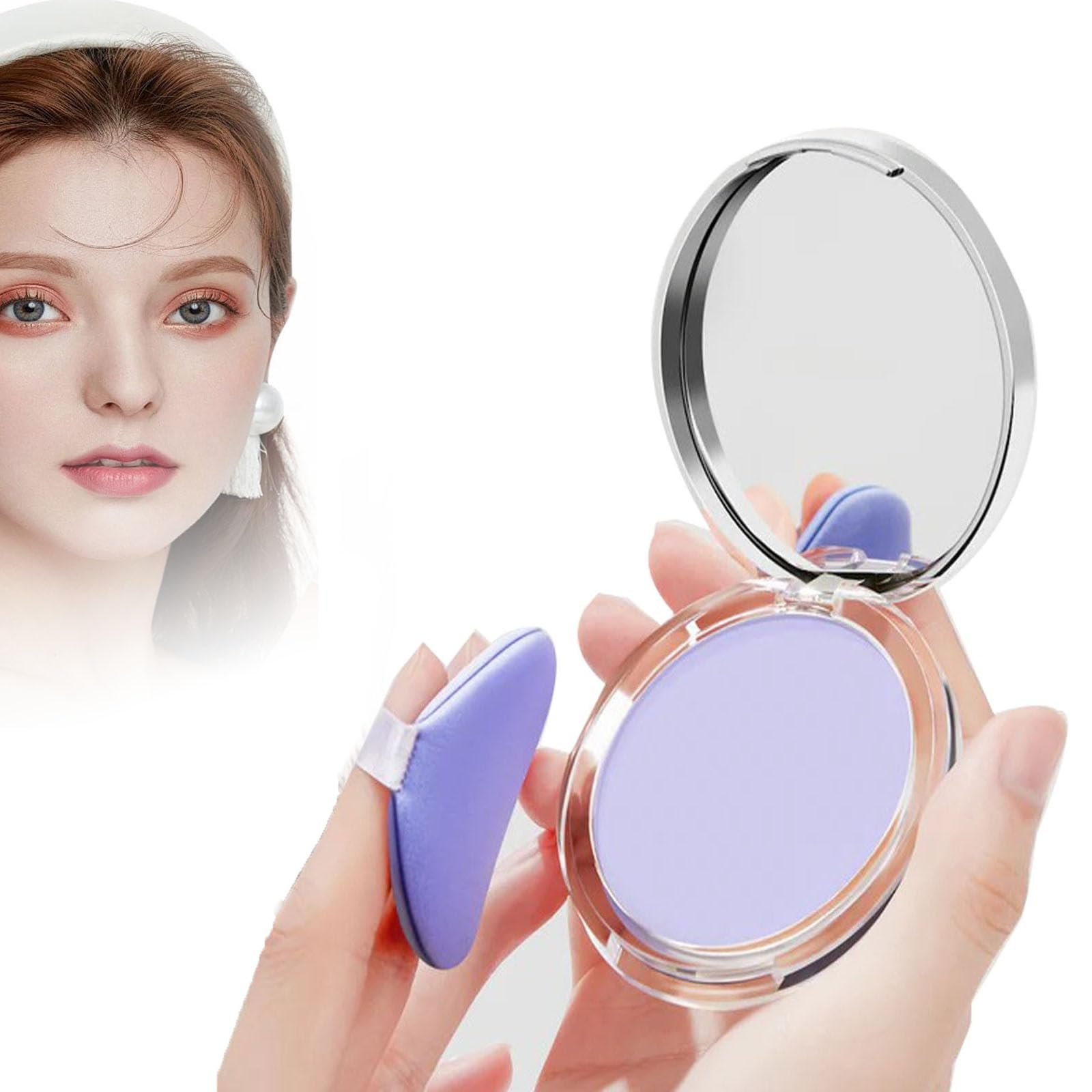 Пудра Caduola Lavender Matte Oil Control Compacto с Мини-Пуховкой 1 ШТ, фото №1