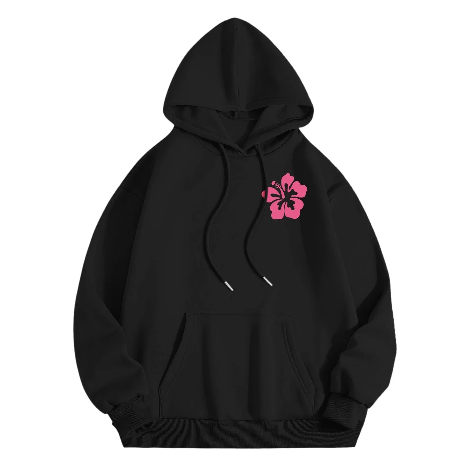 Женский пуловер с капюшоном и принтом на спине, повседневная толстовка с буквенным принтом, теплое худи, милый переходный худи, базовый винтажный пуловер E-Girl в стиле 90-х, топы для девочек-подростков, рубашка с длинными рукавами, фото №4