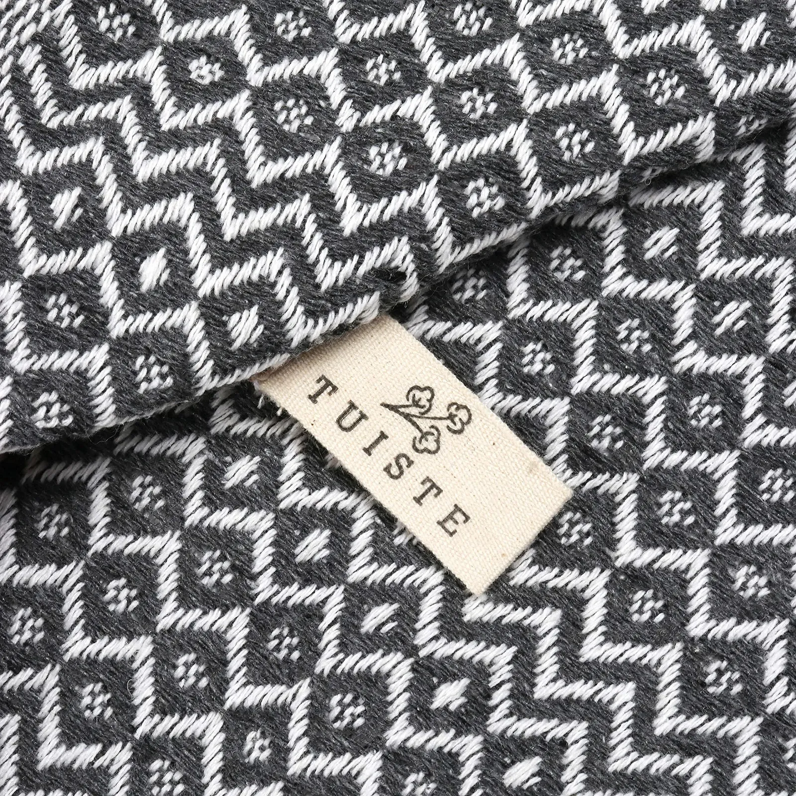 Покривало Tuiste Двоспальне Бавовна Антрацитовий Сірий 200 x 230 см, фото №2