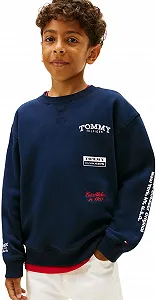 Толстовка Tommy Hilfiger Multi Print C-nk Sweatshirt Kb0kb10031 для мальчиков - Фото 1
