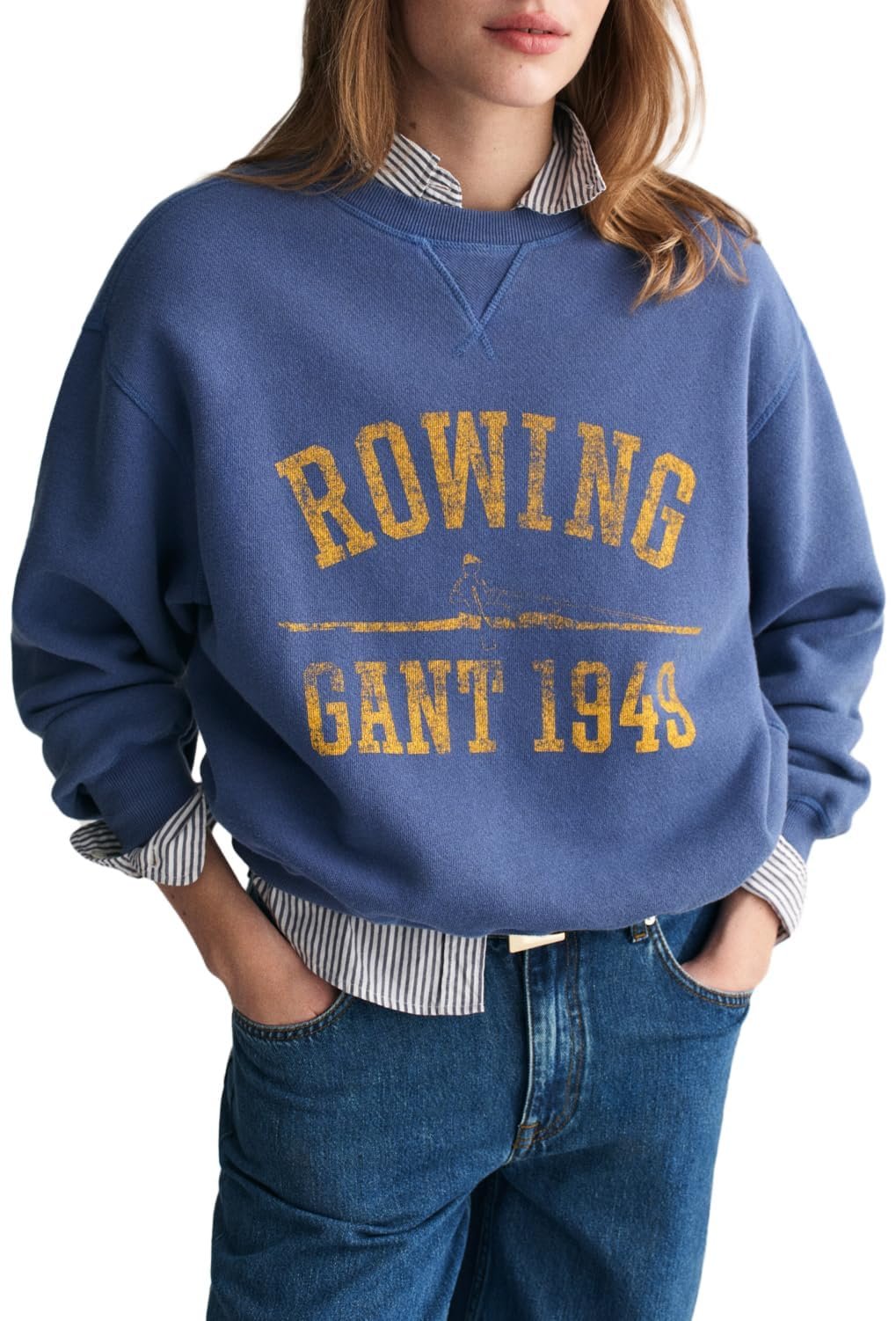 Женский Свитшот GANT Graphic C-Neck, фото №3