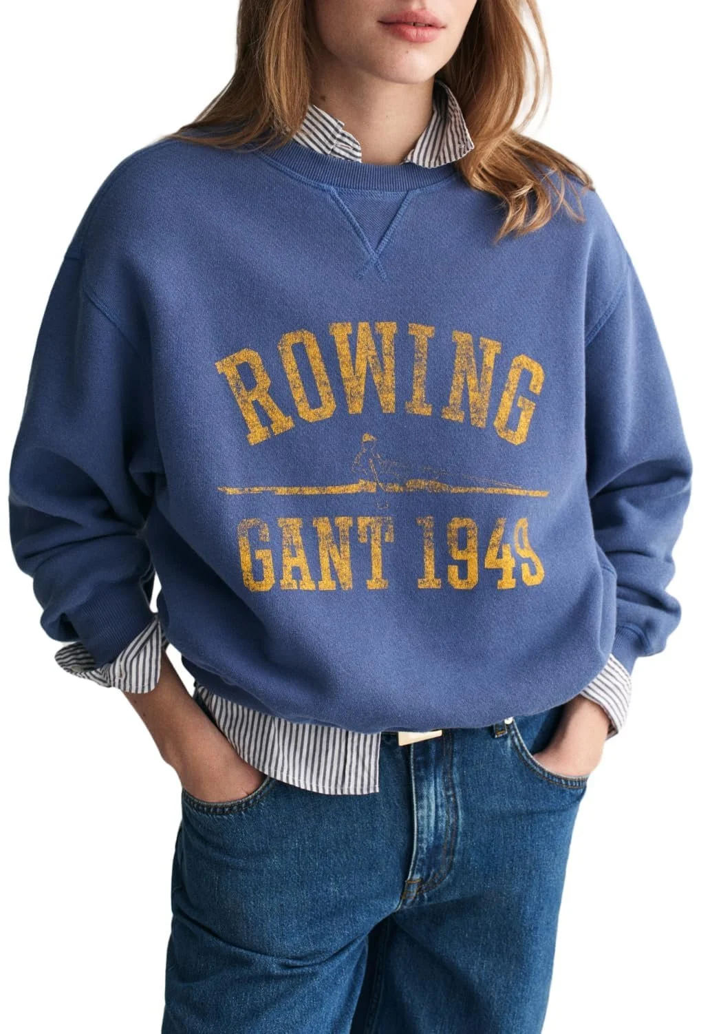 Женский Свитшот GANT Graphic C-Neck, фото №3