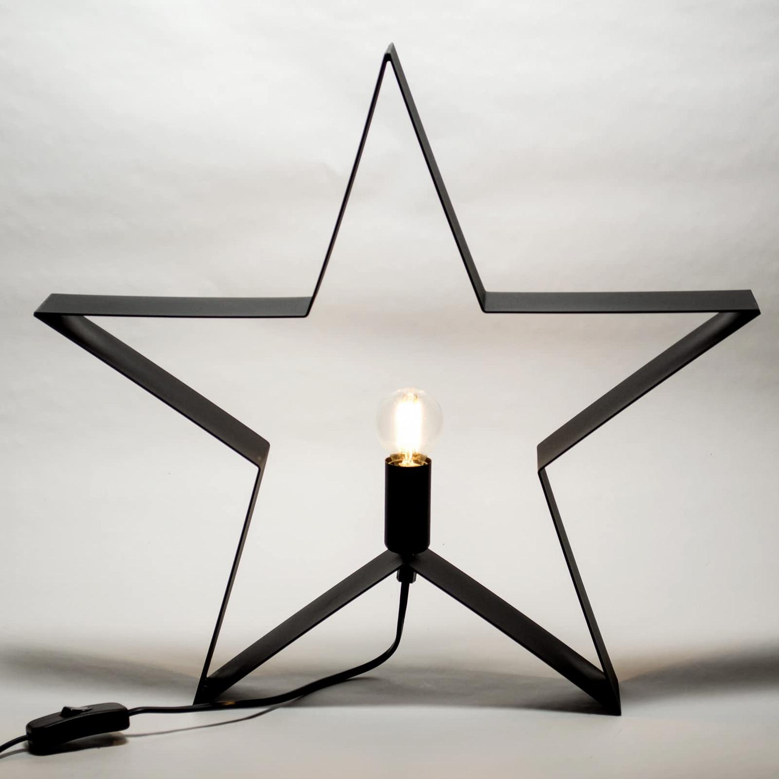 Настільна лампа Star Light LED Filament 44 см Зірка Чорна, фото №2