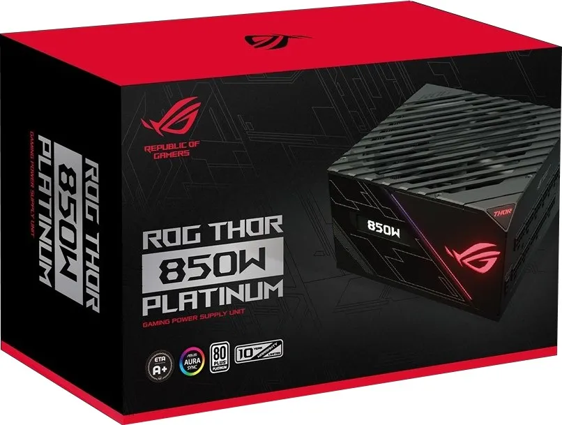 Блок живлення Asus ROG THOR 850P 850W 80Plus Platinum Black, фото №9