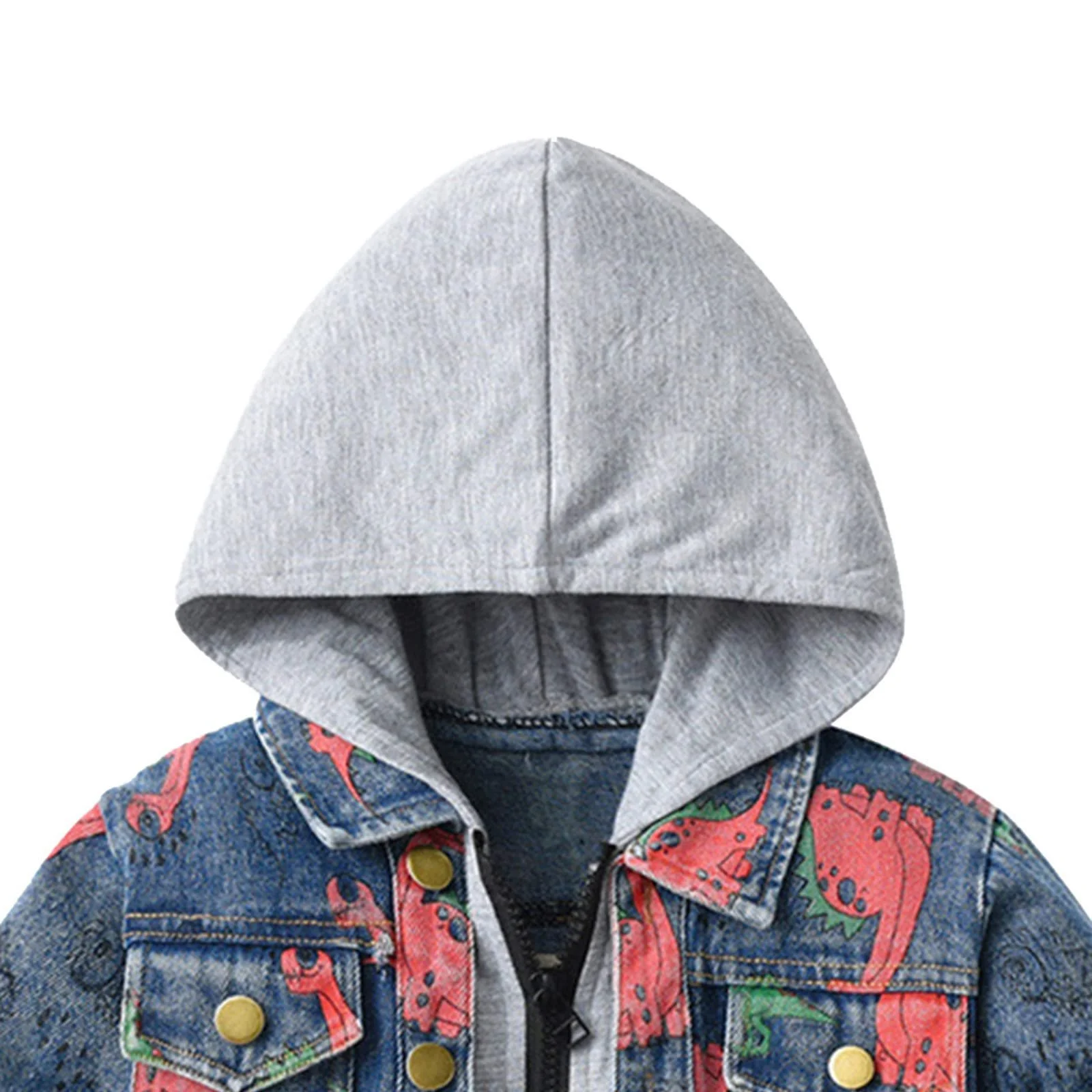 Джинсова куртка Mjjsk для хлопчиків, з капюшоном, довгі рукави, на блискавці, фото №2 Джинсова куртка Mjjsk для хлопчиків, з капюшоном, довгі рукави, на блискавці, фото №2