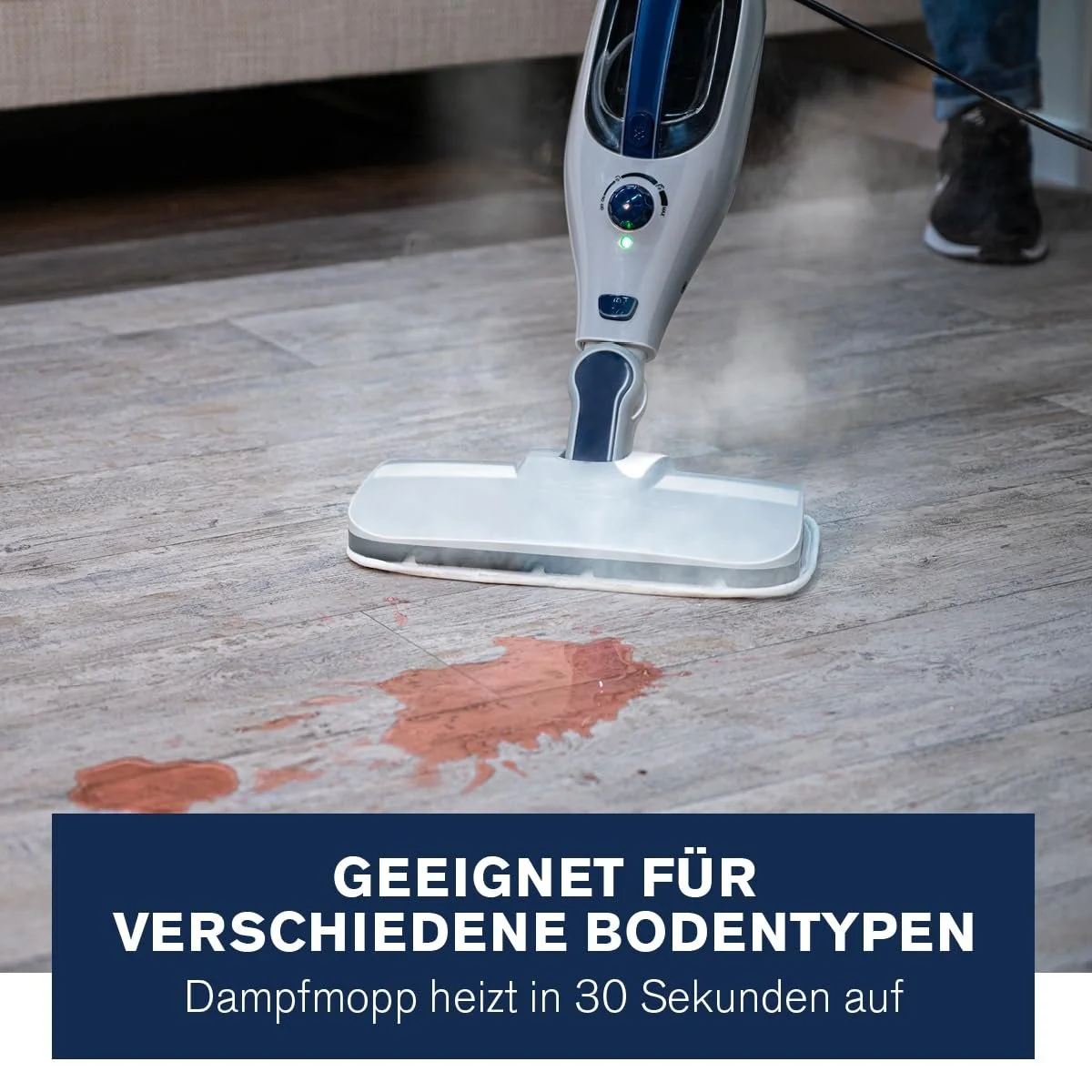 Парова швабра та ручний пароочисник Dirt Devil DD7004 1300 Вт 4 насадки, фото №7