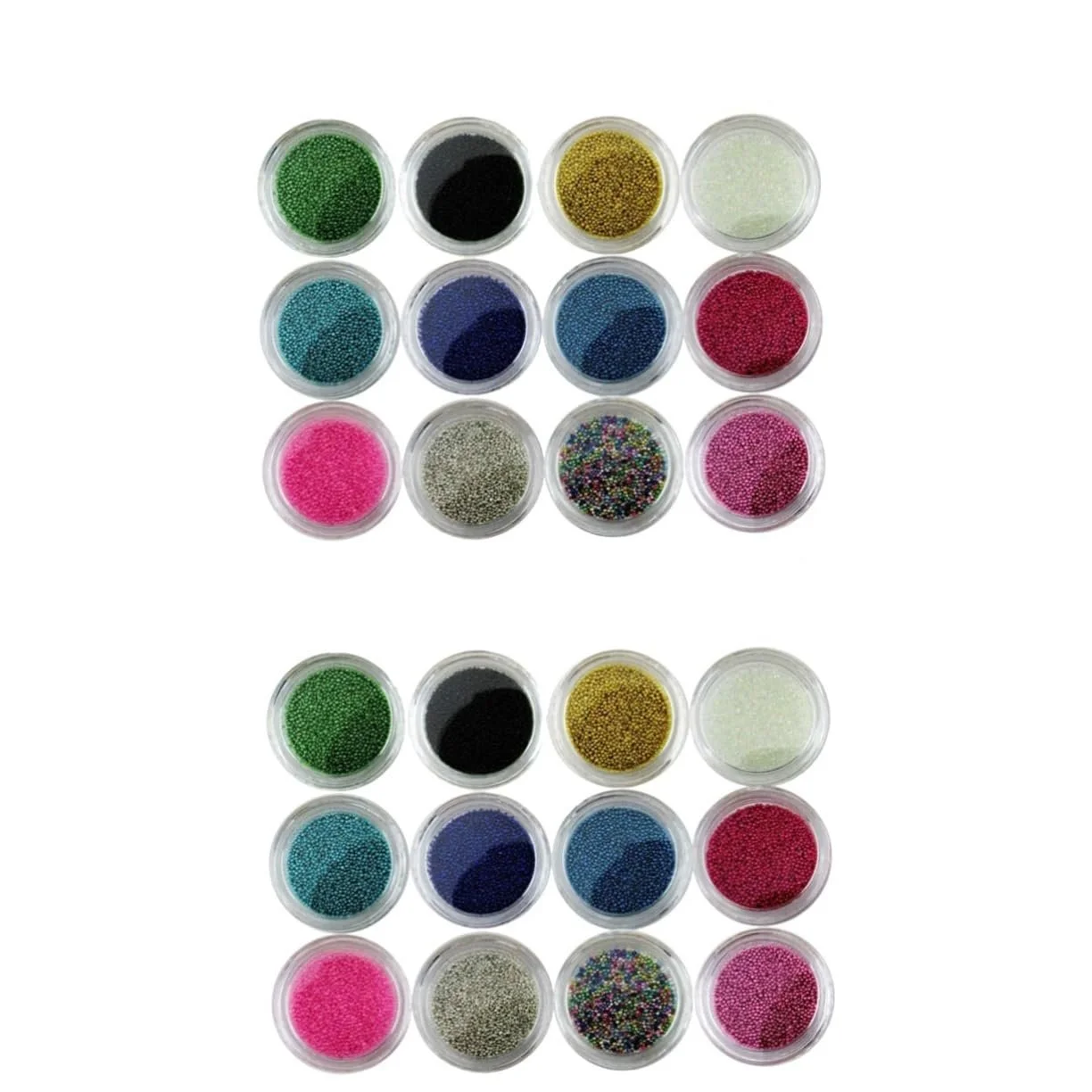 Шарик для ногтей MAGICLULU, 2 шт, 12 шариков икры для ногтей, жемчужные шарики для ногтей, разноцветные шарики для ногтей, мини-шарики для ногтей, стеклянные микрошарики, стальные шариковые аксессуары, фото №1