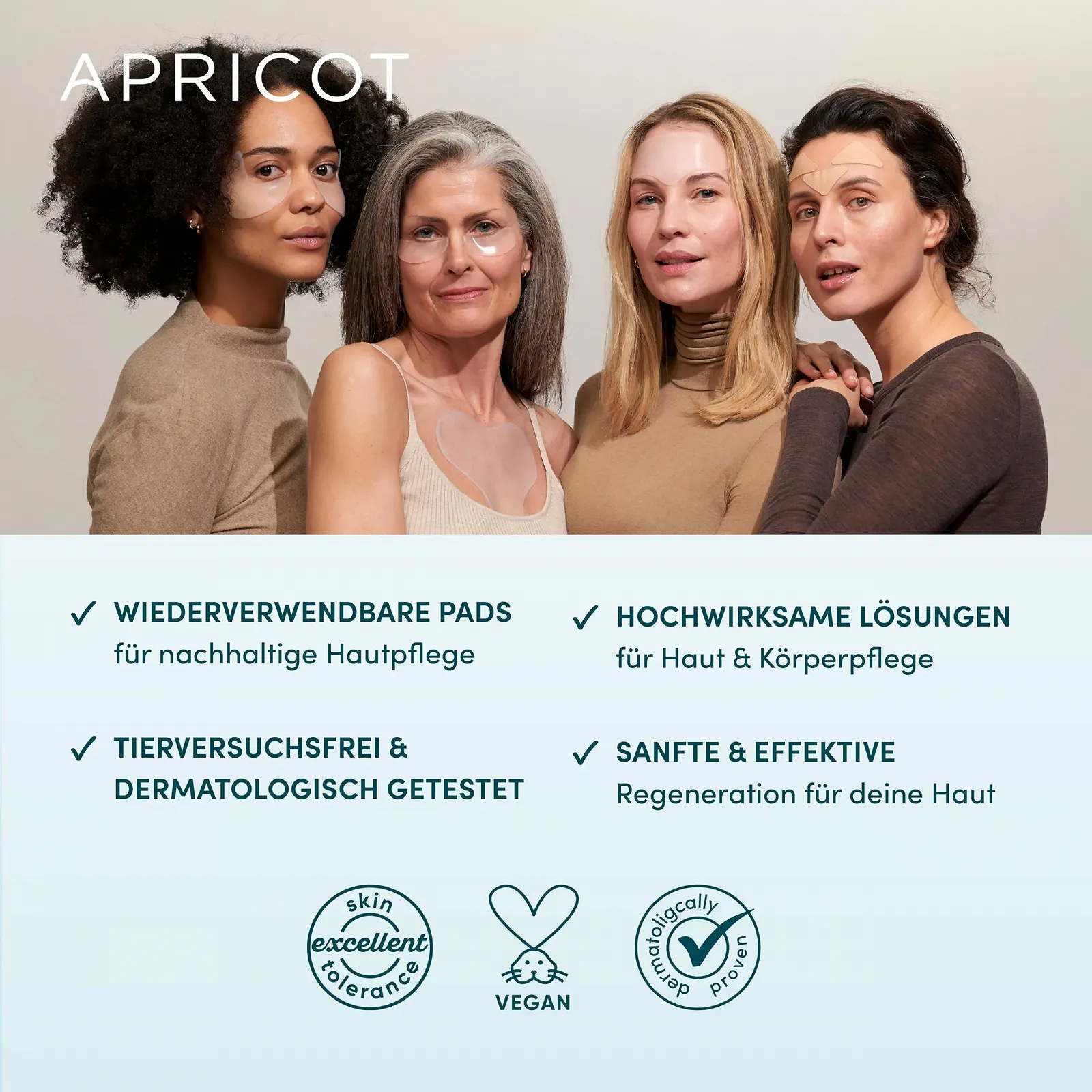 Пластыри от морщин Apricot Beauty Down the Frown, 60 шт, органический хлопок, фото №7