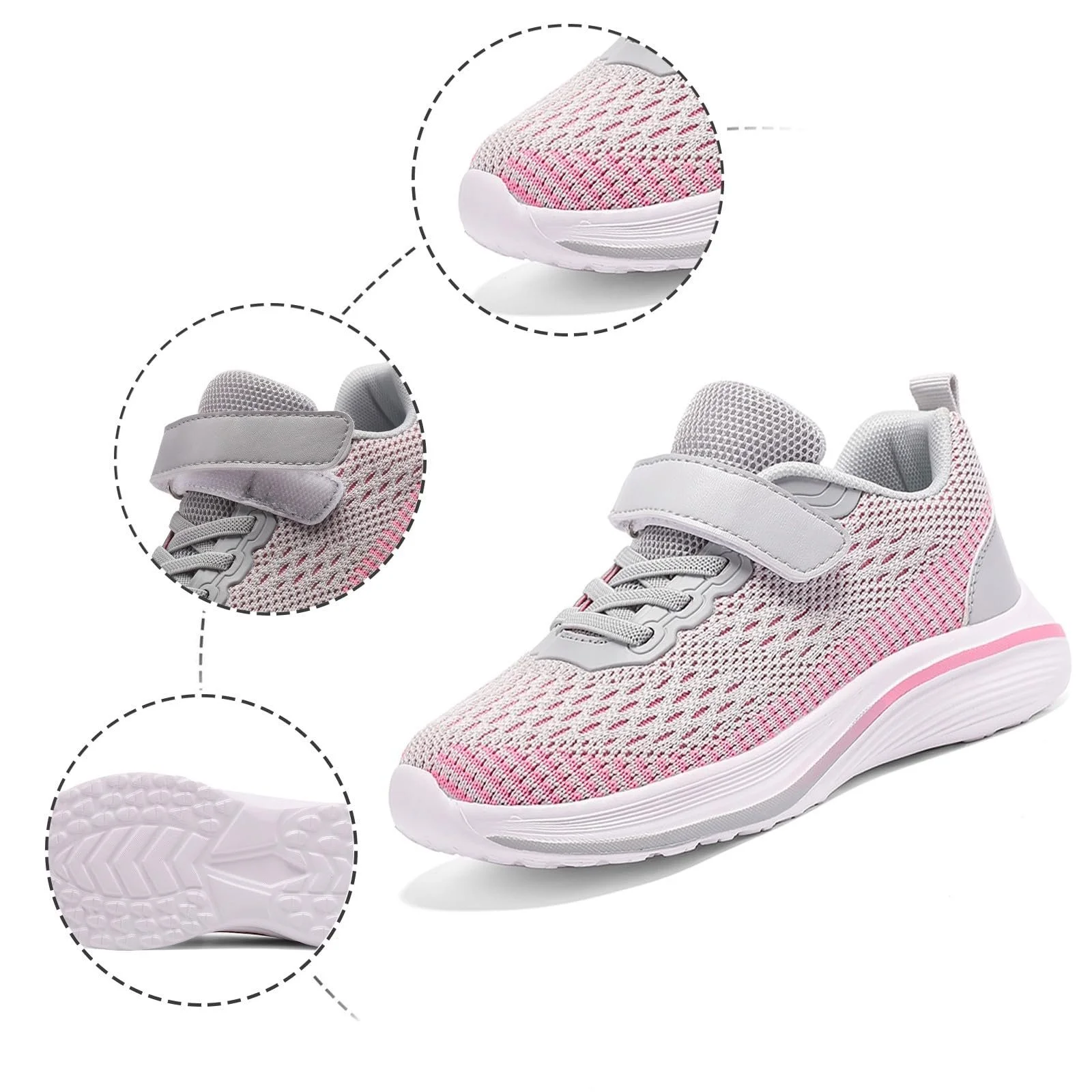 Кроссовки Унисекс Детские Спортивные Дышащие Сетчатые для Бега, фото №5