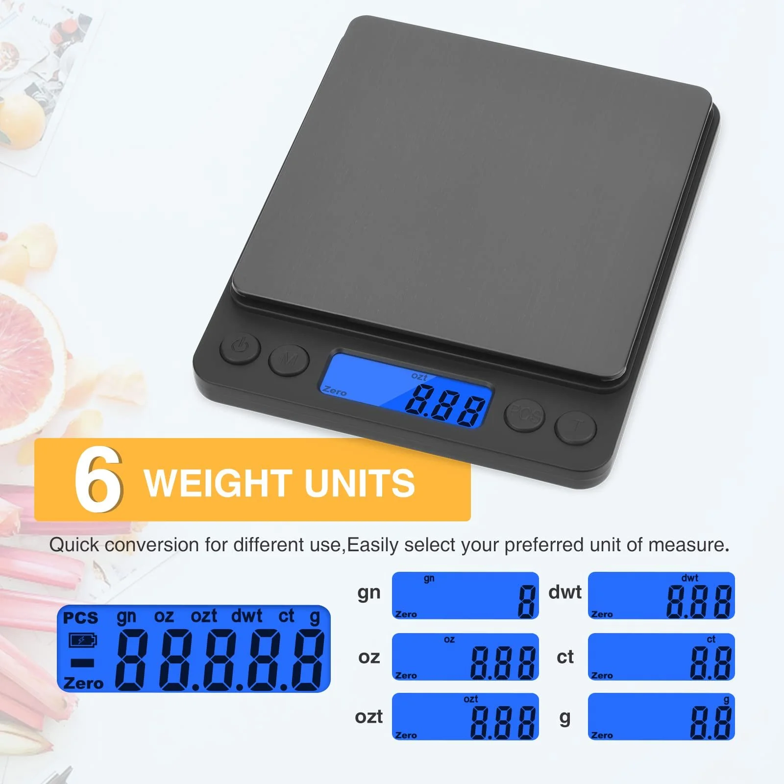 Цифрові кухонні ваги mafiti 3 kg 0.1 g Black, фото №2 Цифрові кухонні ваги mafiti 3 kg 0.1 g Black, фото №2