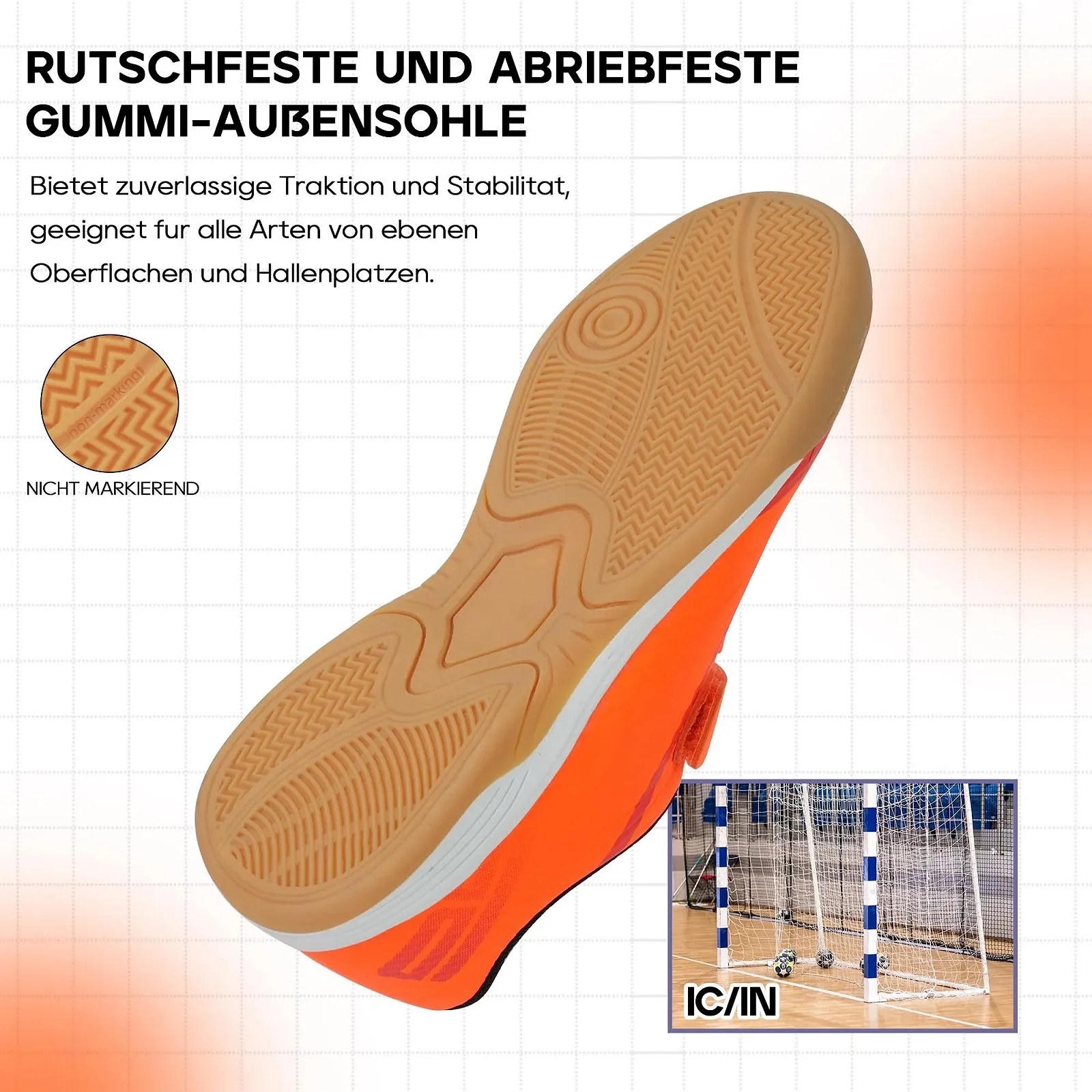 Детские футбольные бутсы JABASIC для мальчиков и девочек - Футзальные футбольные бутсы для закрытых помещений, фото №5 Детские футбольные бутсы JABASIC для мальчиков и девочек - Футзальные футбольные бутсы для закрытых помещений, фото №5