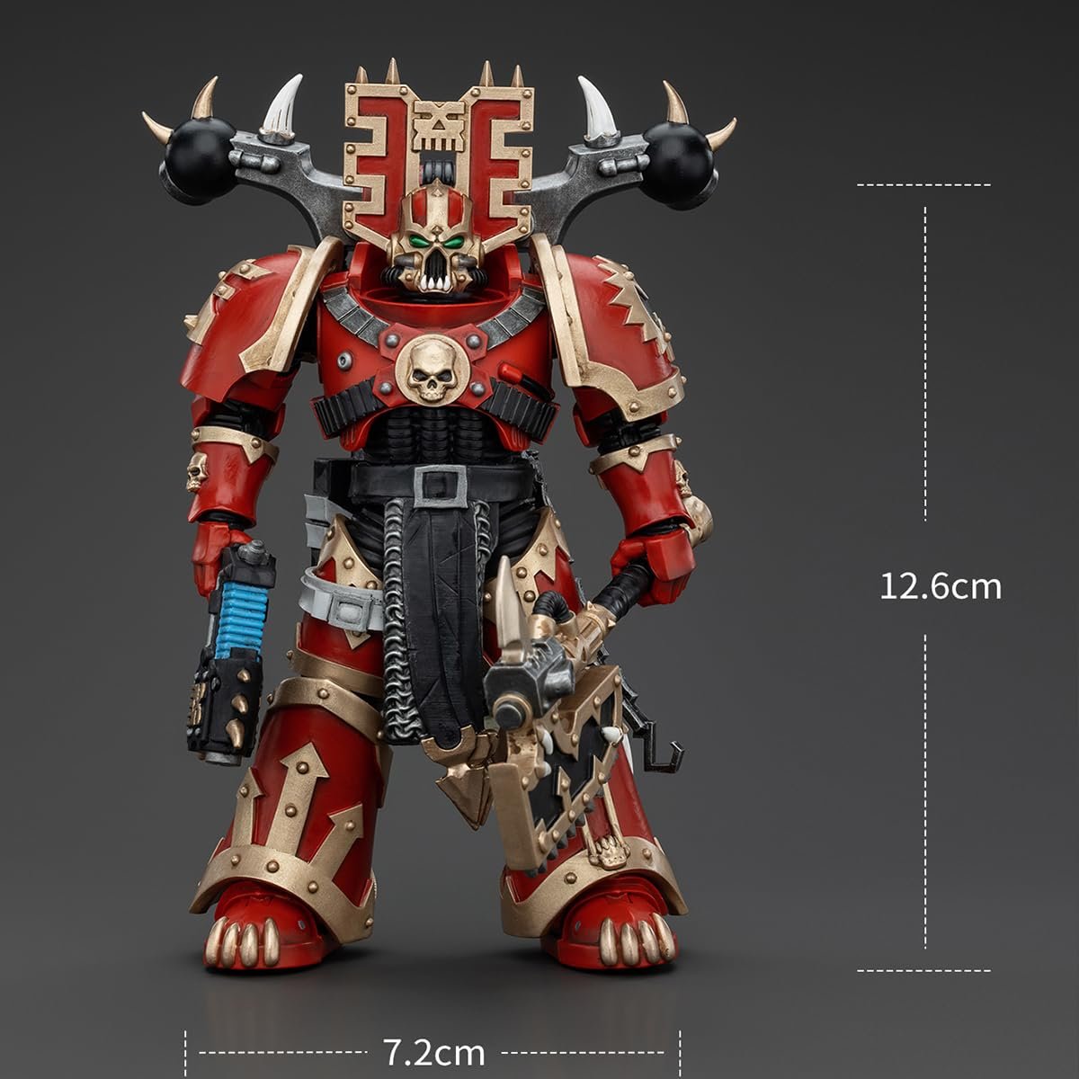 Фигурка JOYTOY Warhammer 40K World Eaters Khorne Berzerker 4 1/18, фото №6