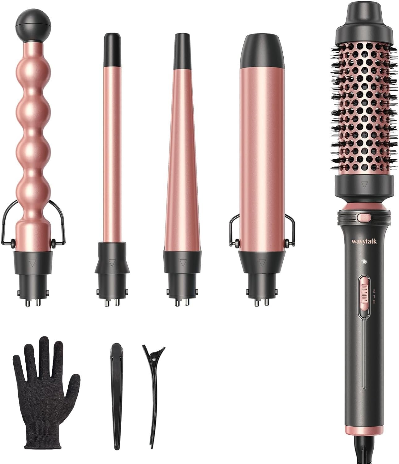 Термощетка и плойка Wavytalk Blowout Boost 5-in-1 Pink, фото №6