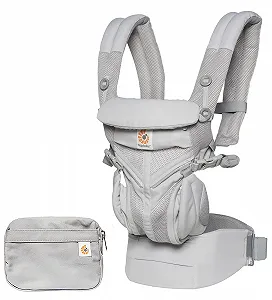 Дитячий рюкзак-переноска Ergobaby Baby Carrier Omni 360 Cool Air Mesh Сірий - Фото 1