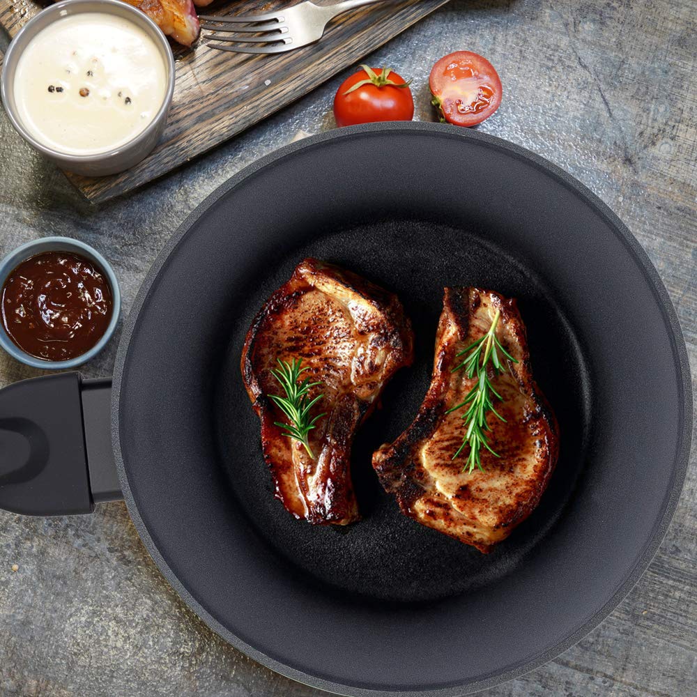 RESTO 93030 Сковорода Вок 20 см Алюминий Антипригарное покрытие Чёрный, фото №6 RESTO 93030 Сковорода Вок 20 см Алюминий Антипригарное покрытие Чёрный, фото №6