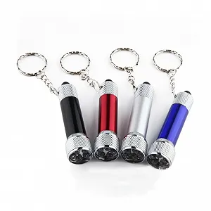 Мини светодиодный фонарик-брелок UKCOCO Портативный ручной фонарь для активного отдыха, например, для пеших прогулок и кемпинга, компактный и легкий аварийный фонарик случайного цвета synthetic.ua - Фото 1