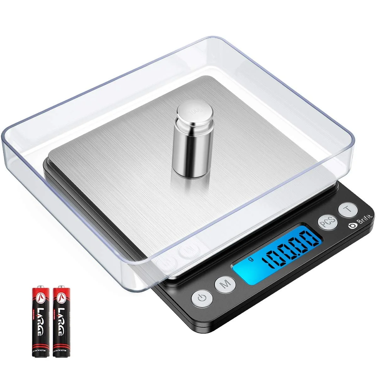 Ваги кухонні Brifit Digital 500 g / 0,01 g чорні, фото №1 Ваги кухонні Brifit Digital 500 g / 0,01 g чорні, фото №1