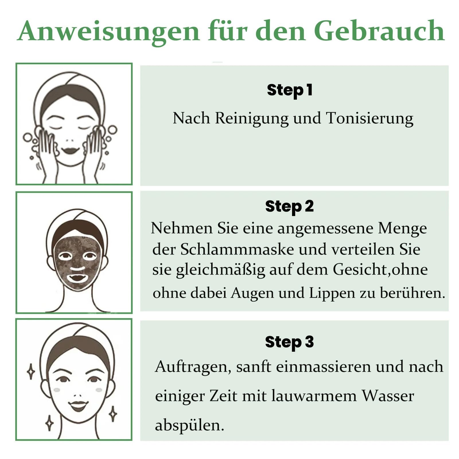 Маска Глиняная Soleneva Набор 3 шт. Зеленый чай, Куркума, Грязь, фото №6