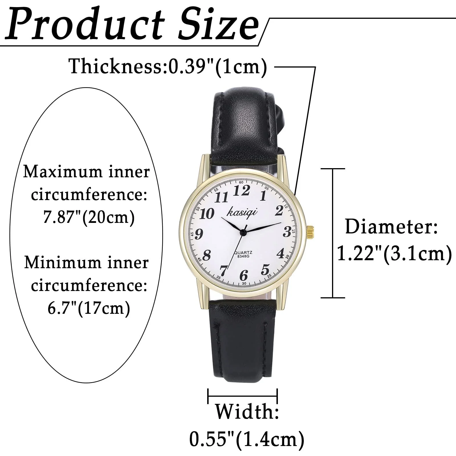 Парные часы Кварцевые Аналоговые часы для друзей JewelryWe Классические Простые Черный/Коричневый, фото №3 Парные часы Кварцевые Аналоговые часы для друзей JewelryWe Классические Простые Черный/Коричневый, фото №3