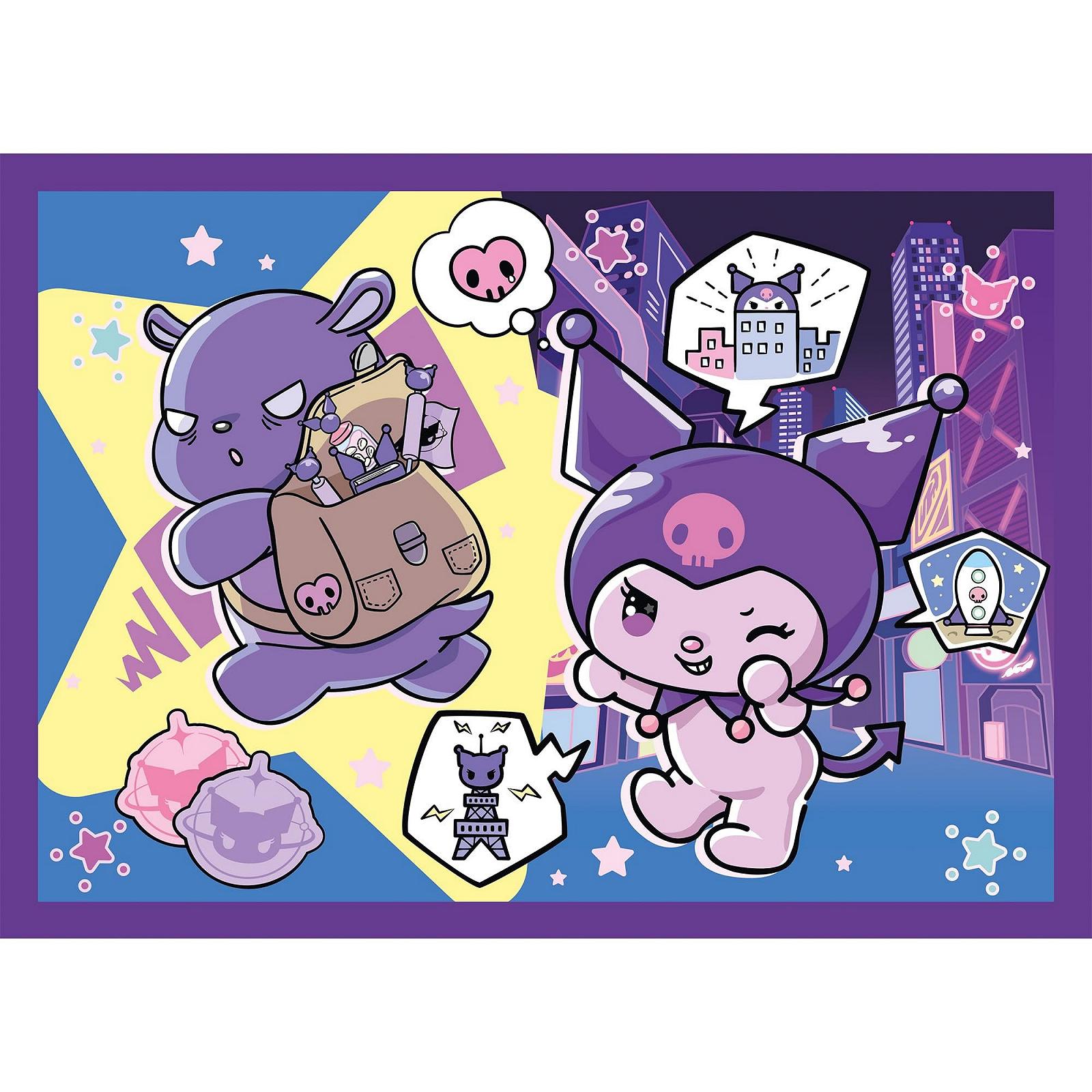 Пазлы Trefl Kuromi Kuromi Day 4 в 1 35-70 элементов, фото №5