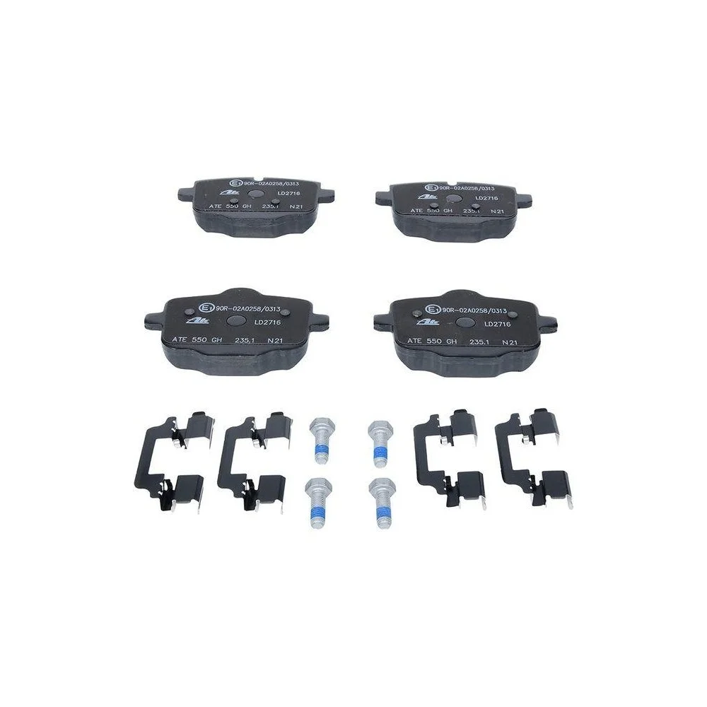 Комплект гальмівних колодок, дискове гальмо ATE Ceramic 13.0470-2716.2 для BMW, фото №1 Комплект гальмівних колодок, дискове гальмо ATE Ceramic 13.0470-2716.2 для BMW, фото №1