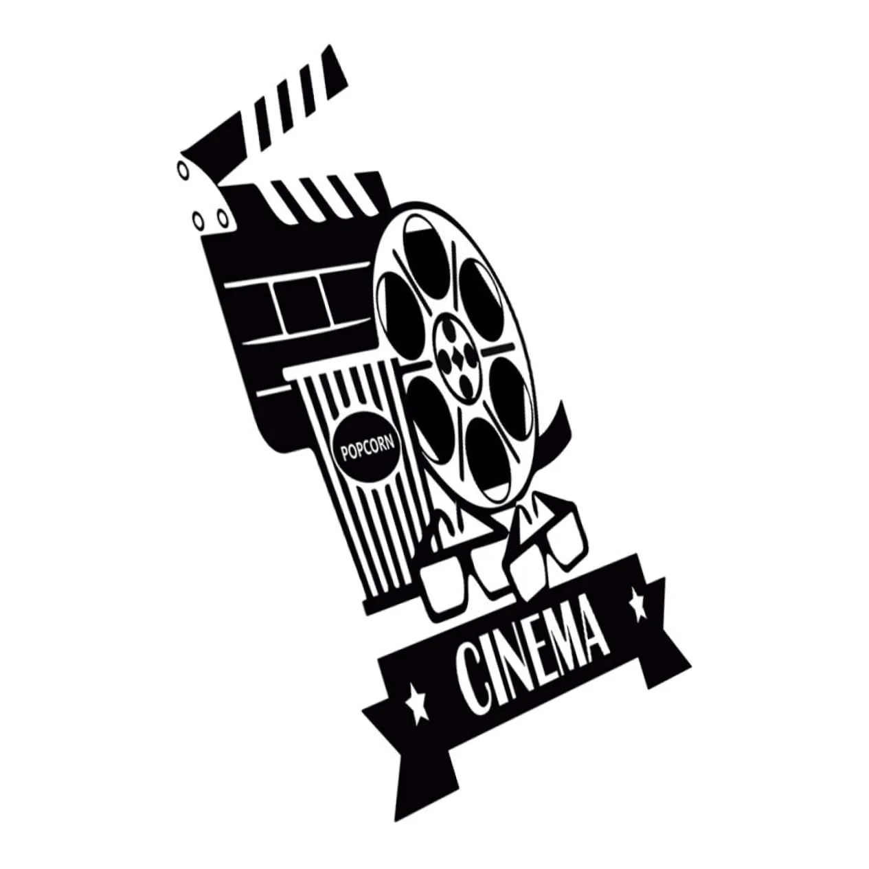 Наклейка на стіну NOLITOY Кіно Самоклеюча ПВХ, фото №1