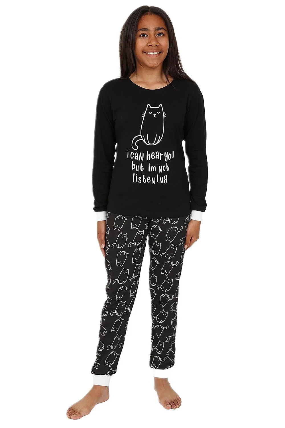 Пижама ThePyjamaFactory I Can Hear You But I'm Not Listening Хлопок для девочек, фото №2 Пижама ThePyjamaFactory I Can Hear You But I'm Not Listening Хлопок для девочек, фото №2