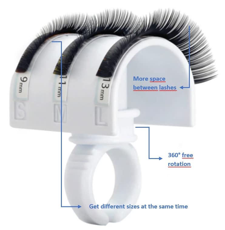 Кільце XXL Lashes Bridge для нарощування вій U Band, фото №5