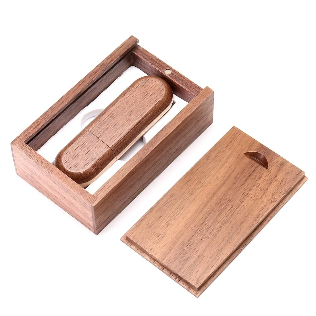 USB-флеш-накопичувач Two-Tone Wooden 32 ГБ USB 2.0 зі скринькою Світло-коричневий, фото №5 USB-флеш-накопичувач Two-Tone Wooden 32 ГБ USB 2.0 зі скринькою Світло-коричневий, фото №5