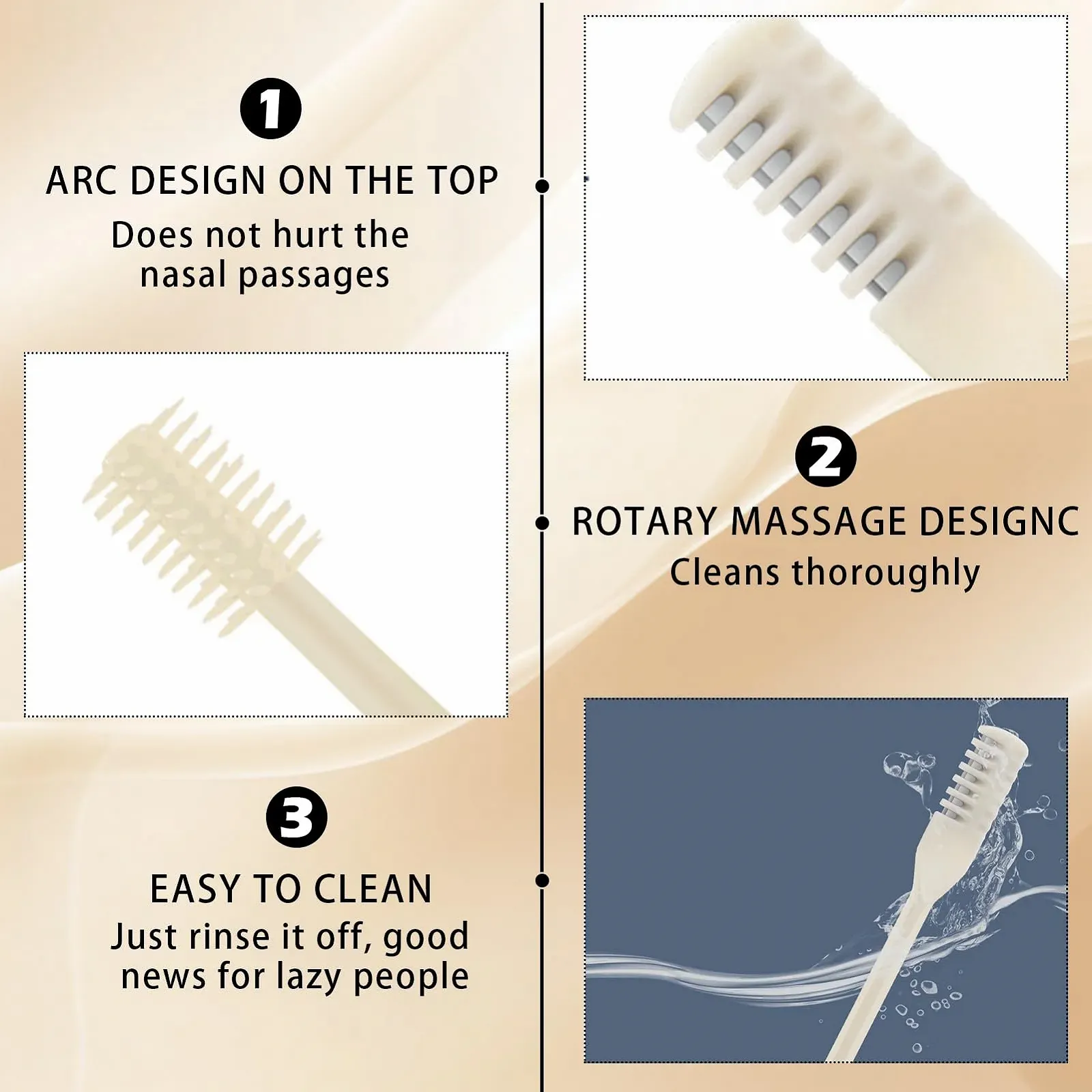 Тример для носа Подвійний сторонній Лезо 360° Жовтий, фото №5