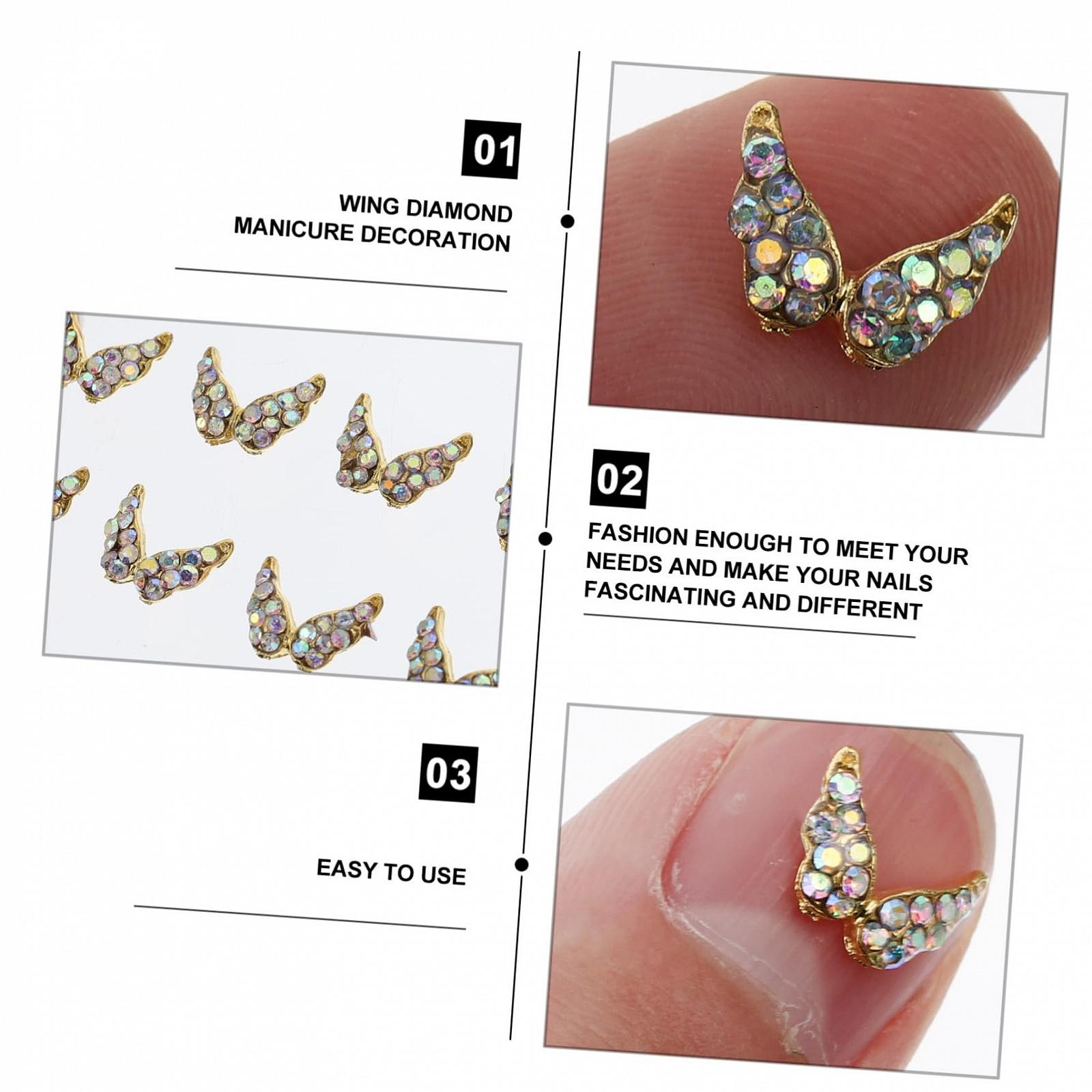 Стрази для нігтів Крила, фото №2