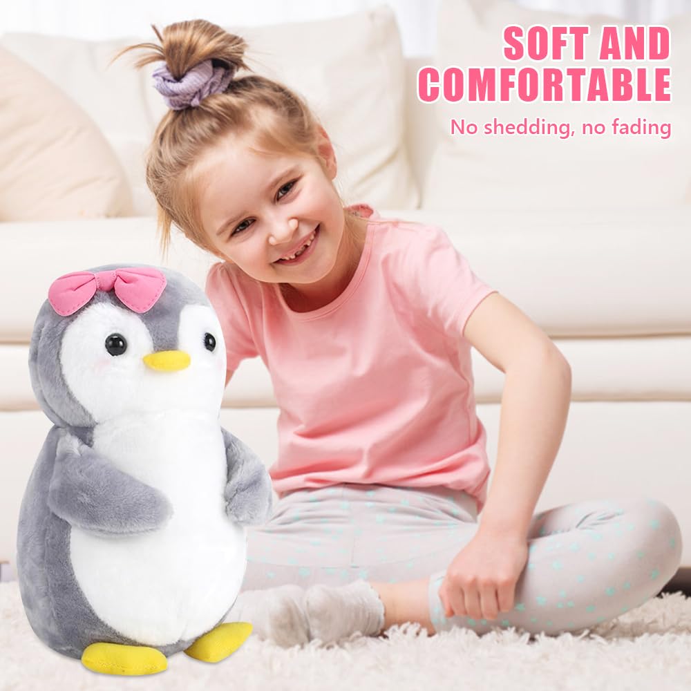 Плюшевая Игрушка KBIBCK Пингвин с Бантиком 25 см Розовый, фото №4