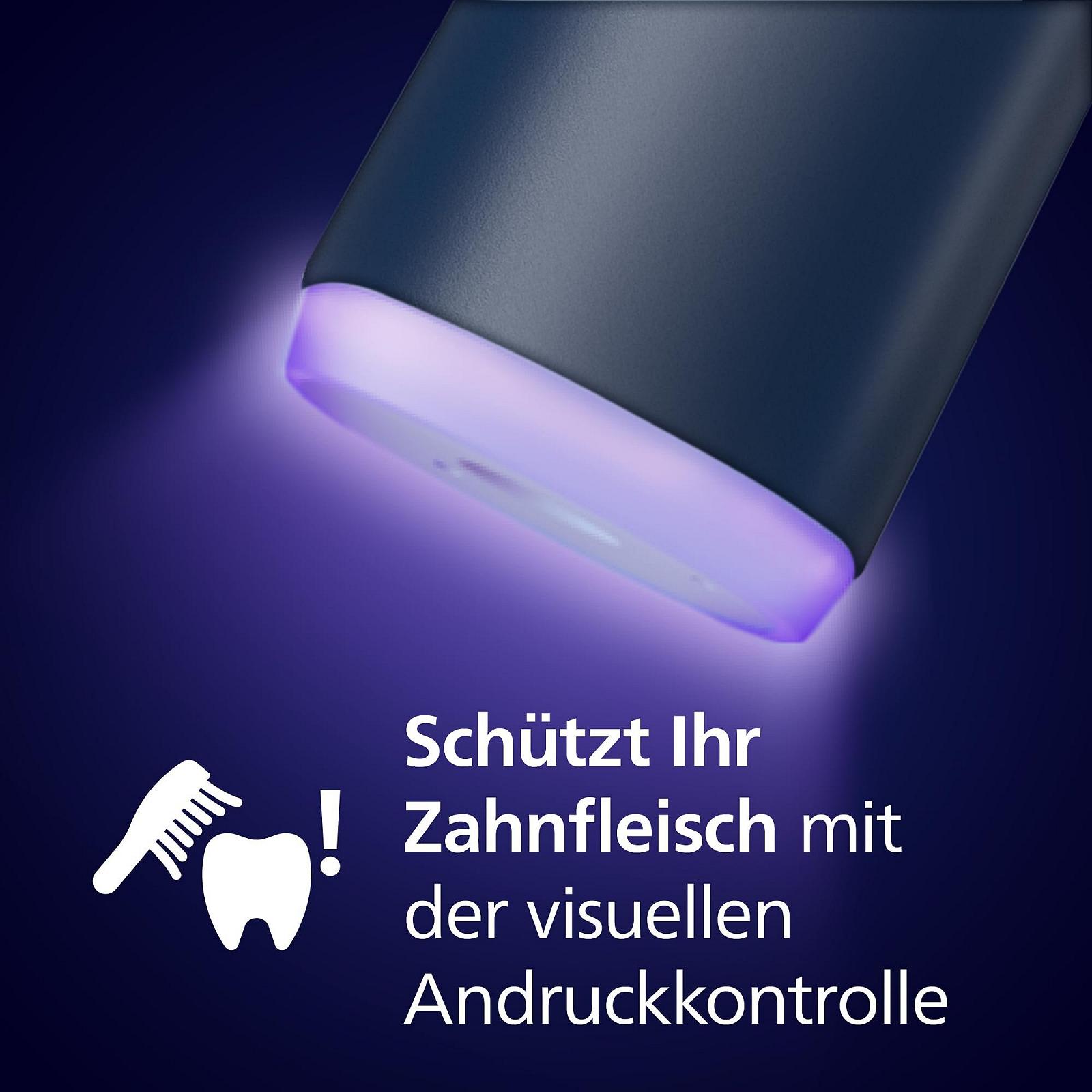 Электрическая зубная щетка Philips Sonicare 7100 Белая и темно-синяя, 2 шт. в упаковке, фото №5