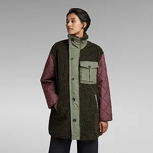 Жіноча куртка G‑Star Teddy Mix Jacket Oversized - S - Фото 1