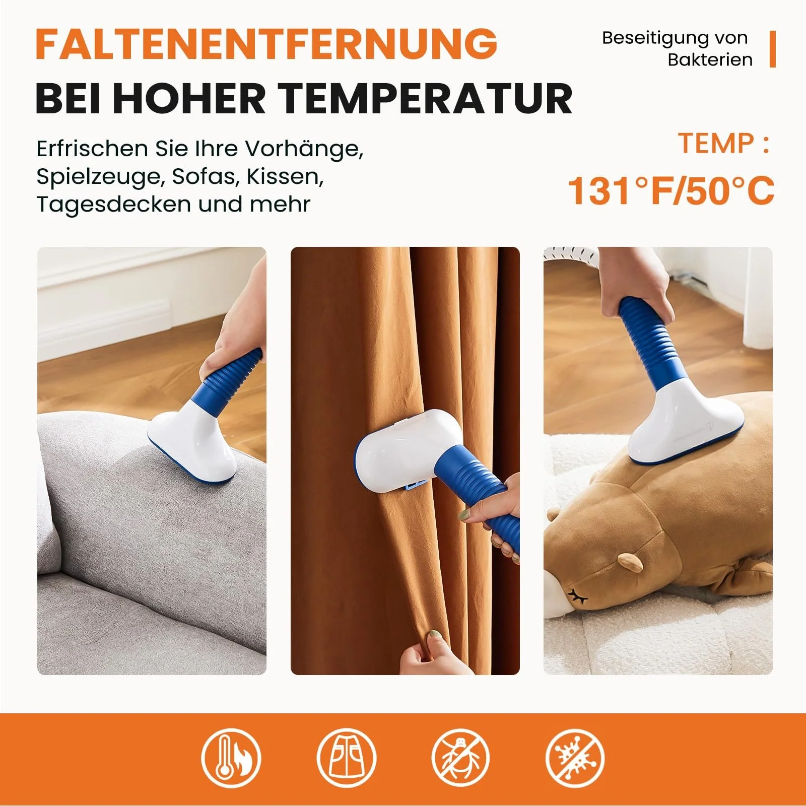 Вертикальний відпарювач Sweetcrispy 1500W 1.7L Професійний 45S нагрівання, фото №5