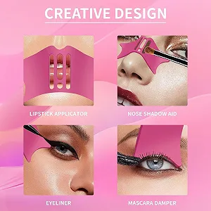 Трафарети для контуру носа силіконові 4 в 1, багаторазовий інструмент для підводки очей, багатофункціональний ціна на synthetic.ua - Фото 1 Трафарети для контуру носа силіконові 4 в 1, багаторазовий інструмент для підводки очей, багатофункціональний synthetic.ua - Фото 1