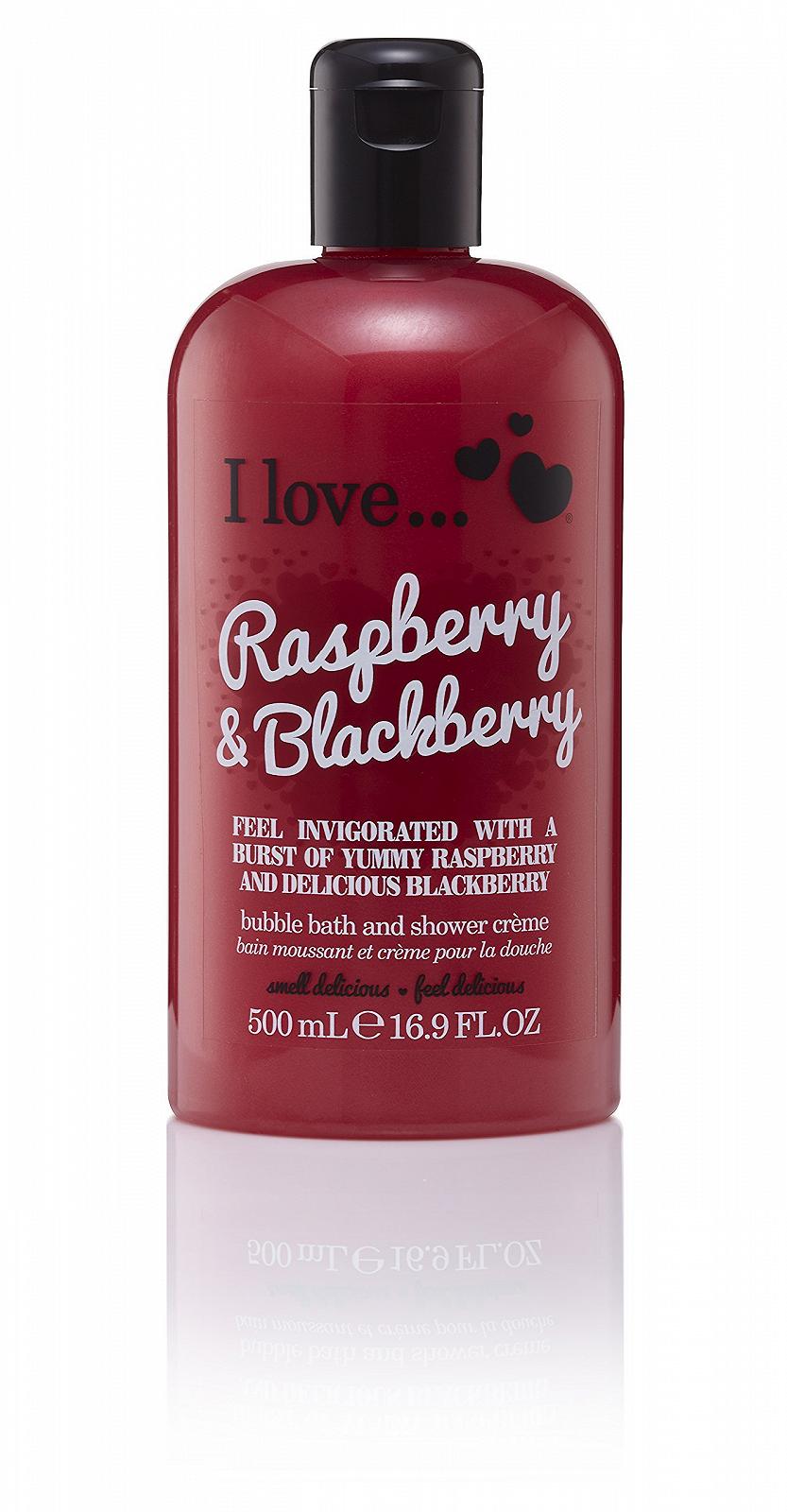 Крем-гель для душу та піна для ванни I Love... Raspberry & Blackberry 500 мл, фото №1 Крем-гель для душу та піна для ванни I Love... Raspberry & Blackberry 500 мл, фото №1