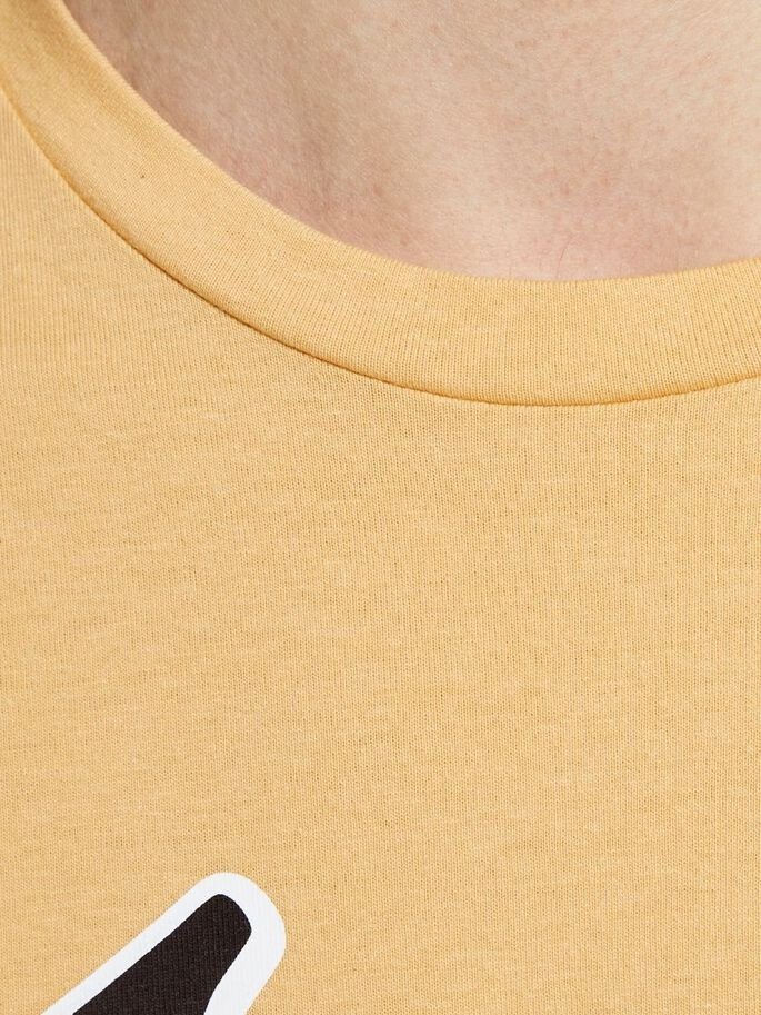 Футболка JORREGGIE TEE SS CREW NECK 12189836 Sahara Sun-JJ PRINT Jack&Jones Жовтий L, фото №4
