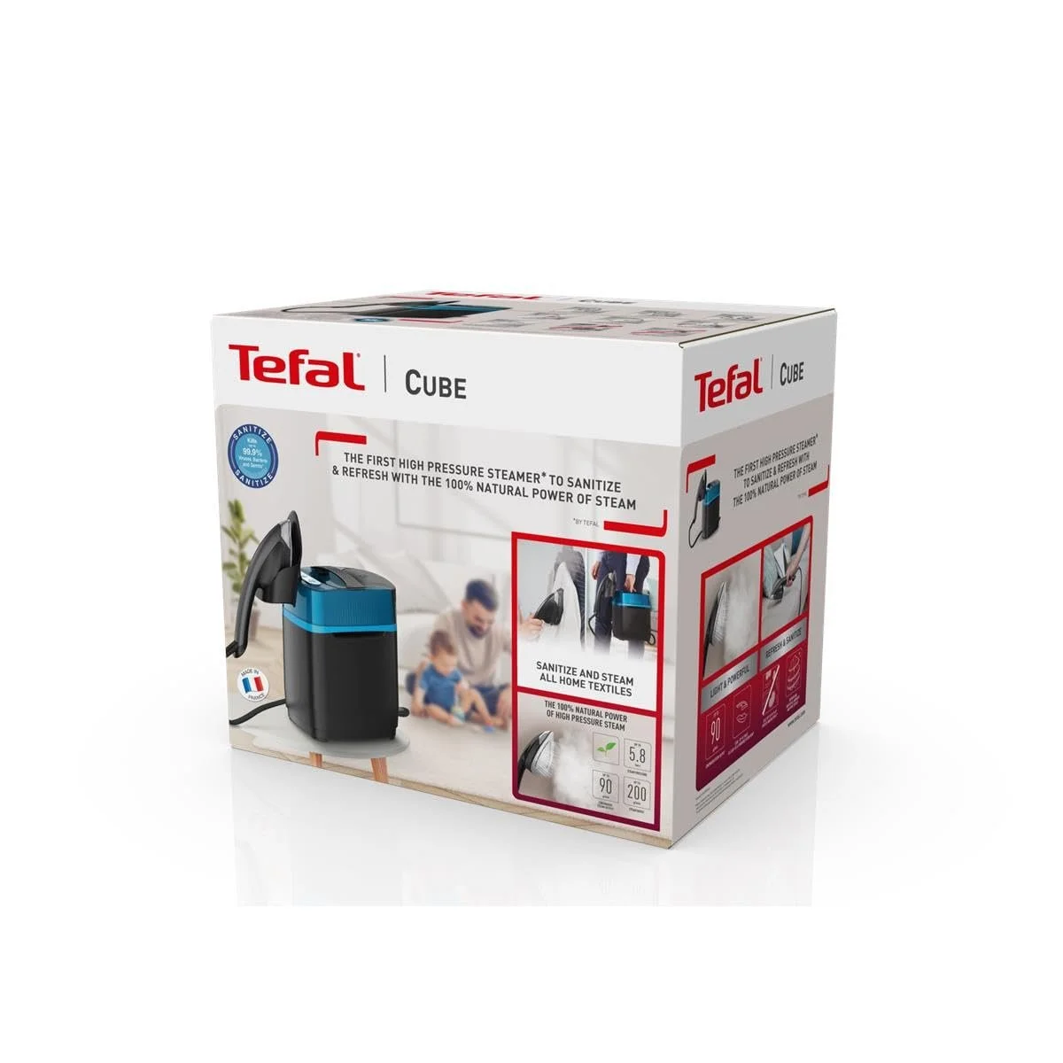 Гигиенический отпариватель Tefal Cube UT2020 90 г/мин 200 г/мин 5.8 бар, фото №3