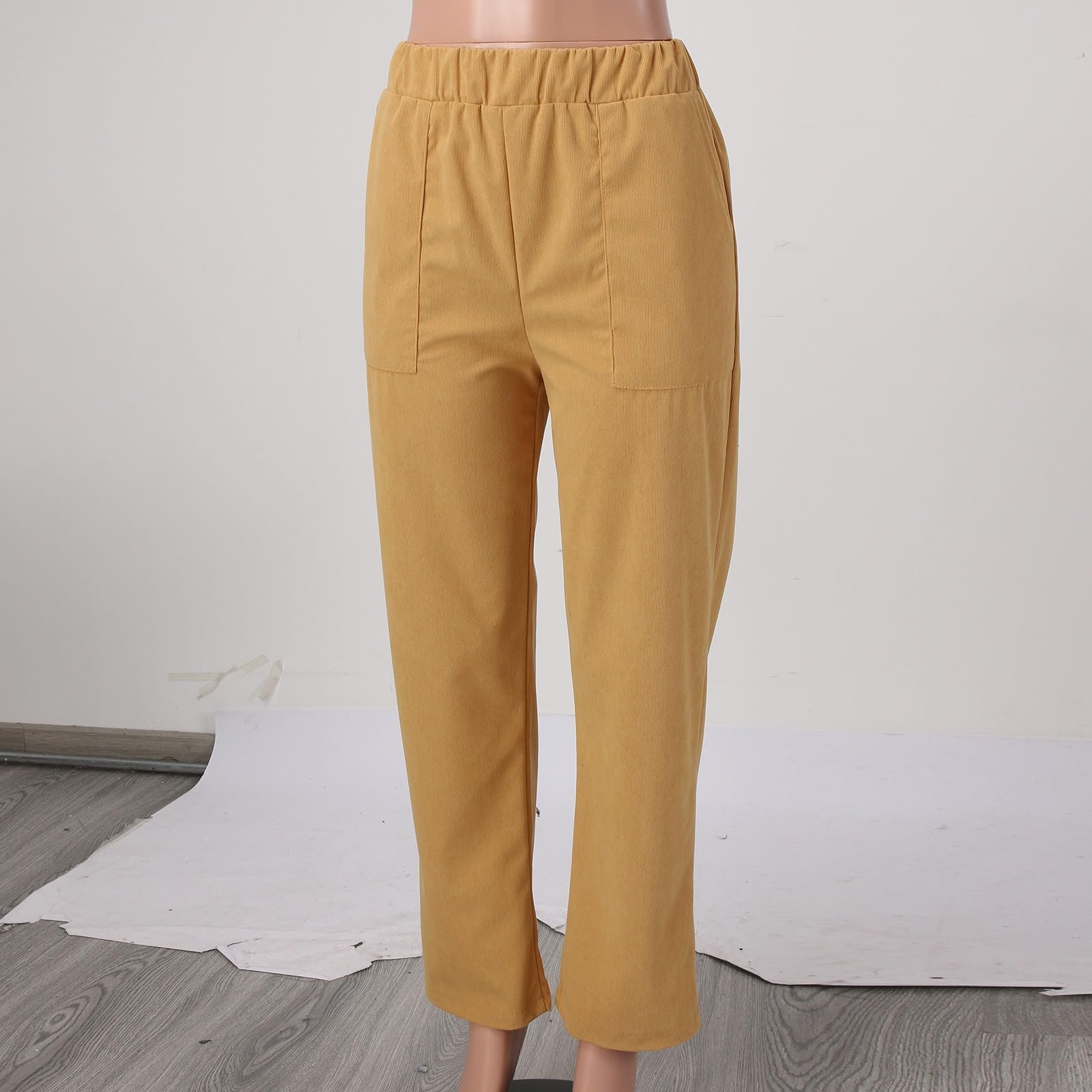 Женские широкие брюки зимние с высокой посадкой однотонные, фото №5 Женские широкие брюки зимние с высокой посадкой однотонные, фото №5