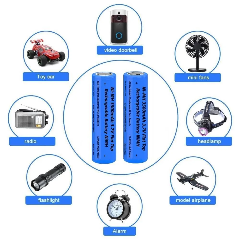 Зарядний пристрій для акумуляторів 18650 з 4 шт 3.7 V 3500 mAh Flat Top Battery NI-MH, 4-Soll LCD Smart Fast Charging USB для 10440 14500 16340 18650 26650 Li-ion, фото №5 Зарядний пристрій для акумуляторів 18650 з 4 шт 3.7 V 3500 mAh Flat Top Battery NI-MH, 4-Soll LCD Smart Fast Charging USB для 10440 14500 16340 18650 26650 Li-ion, фото №5