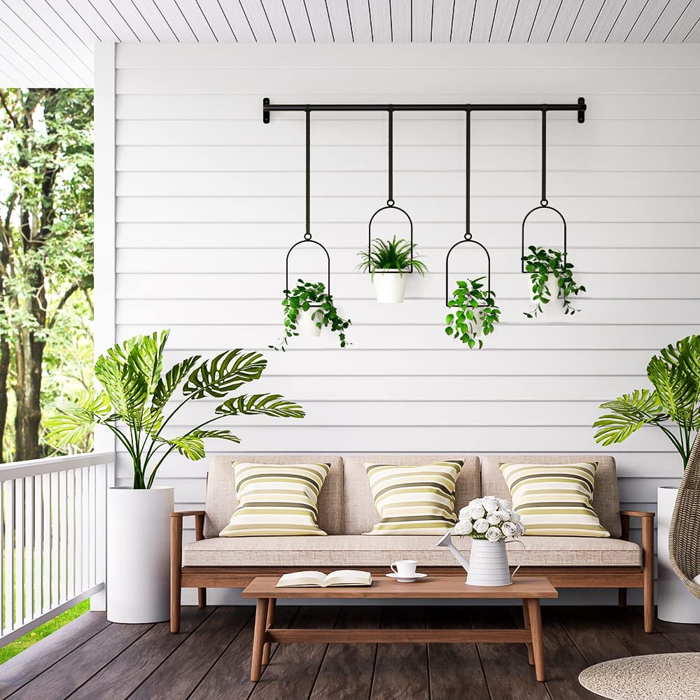 Набір підвісних кашпо Bomclap з меламіновими горщиками та кріпленнями, 4 шт., фото №4 Набір підвісних кашпо Bomclap з меламіновими горщиками та кріпленнями, 4 шт., фото №4