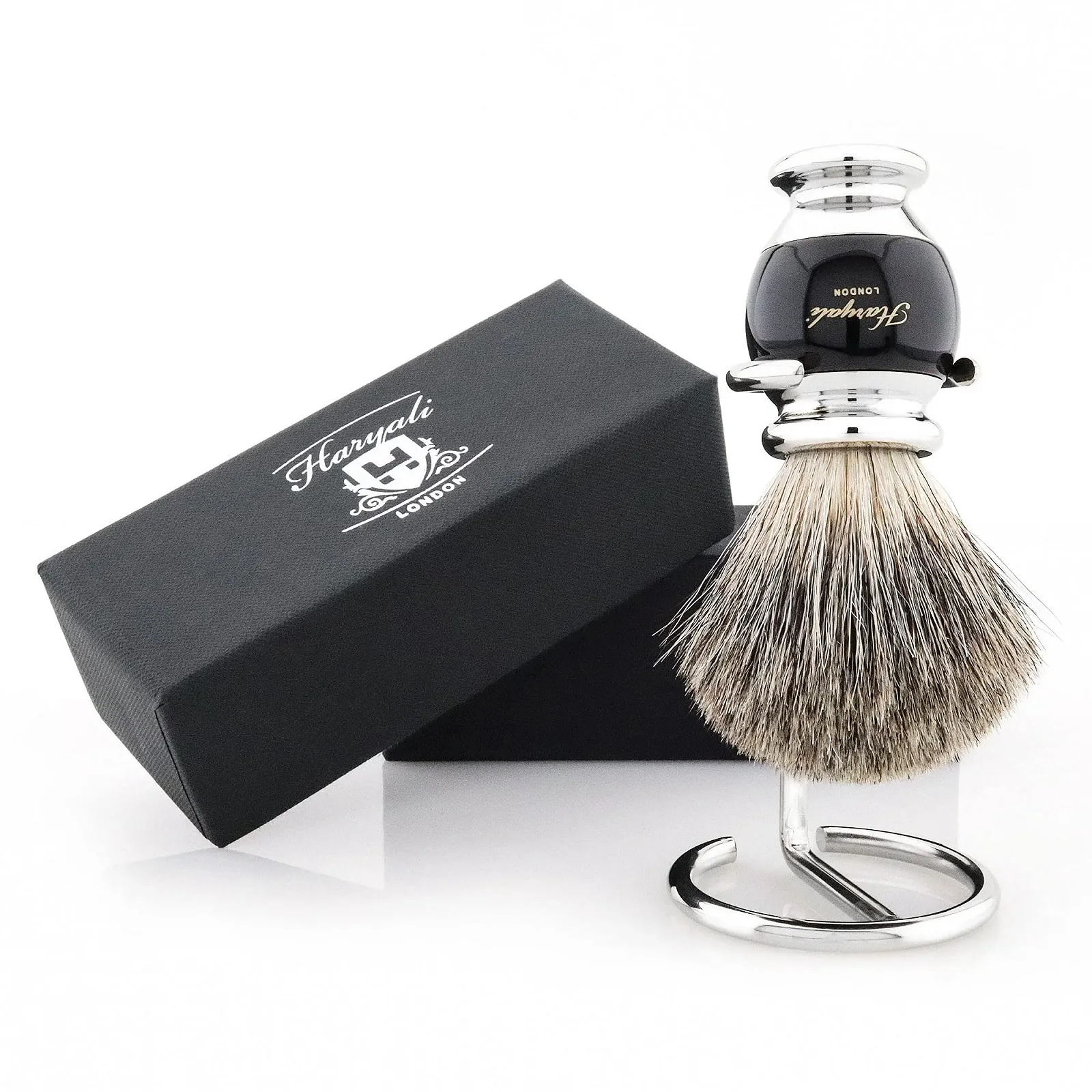Помазок для бритья Haryali London Badger Hair Black, фото №1 Помазок для бритья Haryali London Badger Hair Black, фото №1