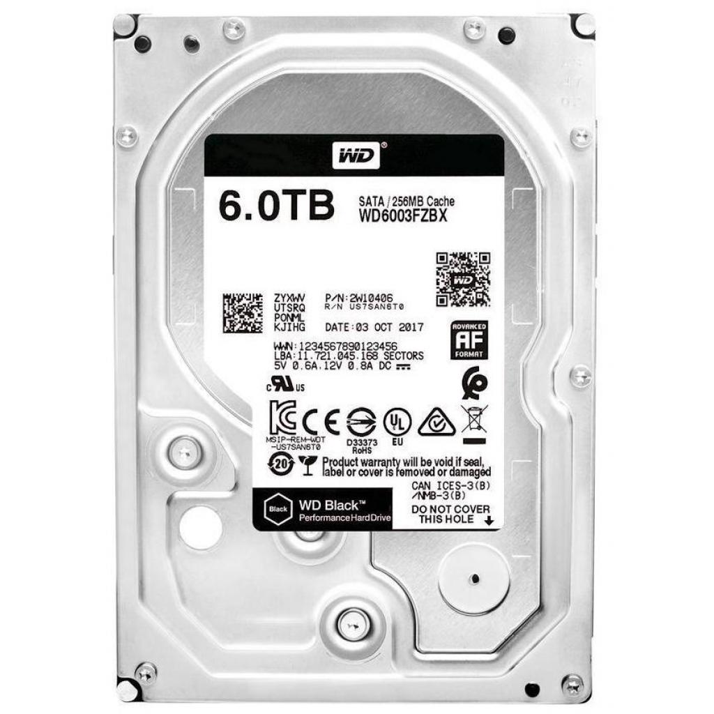 Внутрішній жорсткий диск Western Digital 3.5" 6TBWD6003FZBX , фото №1