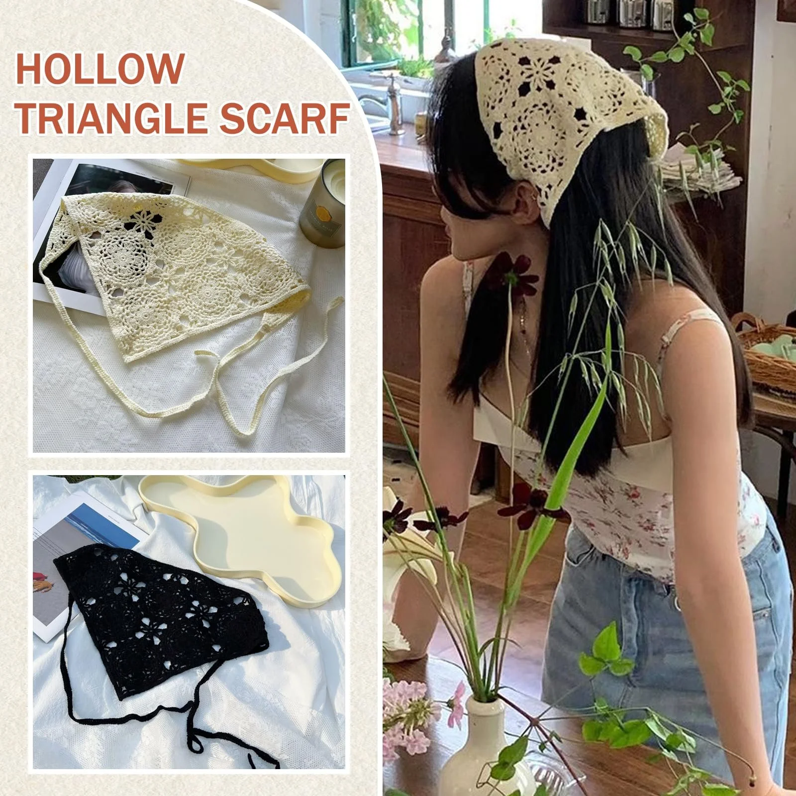 Набір богемних пов'язок на голову для жінок, 4 шт., фото №4 Набір богемних пов'язок на голову для жінок, 4 шт., фото №4