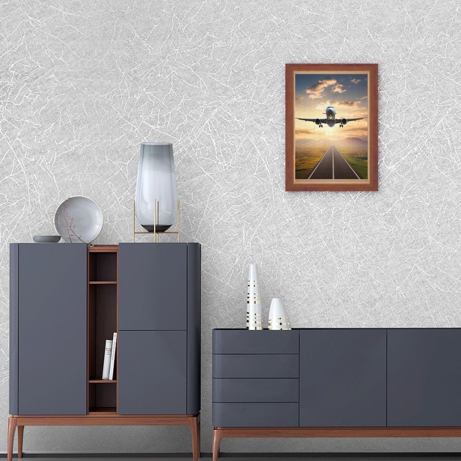 Деревянный пазл Самолет 300 деталей с коробкой для хранения, фото №6