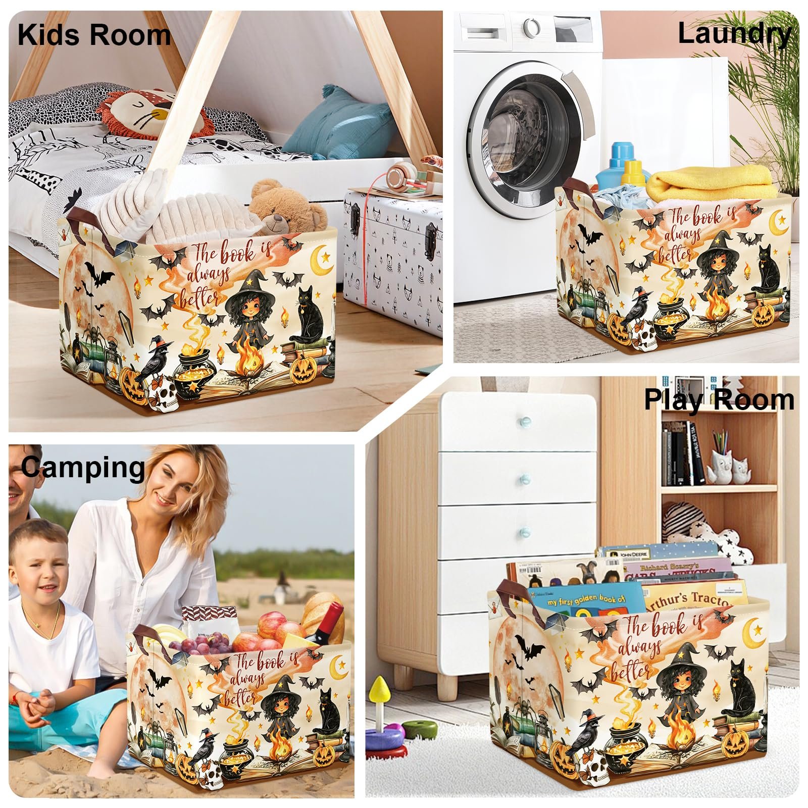 Корзина для игрушек детская HUUMONSS Magic Hat Bat, 36 л, фото №7